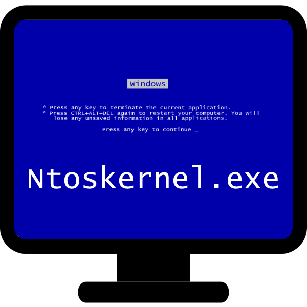 Синий экран смерти при ошибке запуска Ntoskrnl.exe
